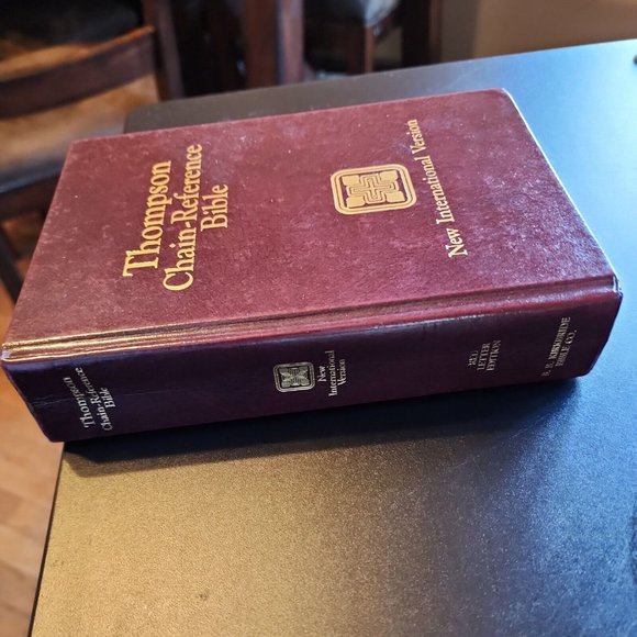 Thompson Chain Reference Bible NIV Red Letter Edition Kirkbride Hardcover 1990 - Picture 11 of 12